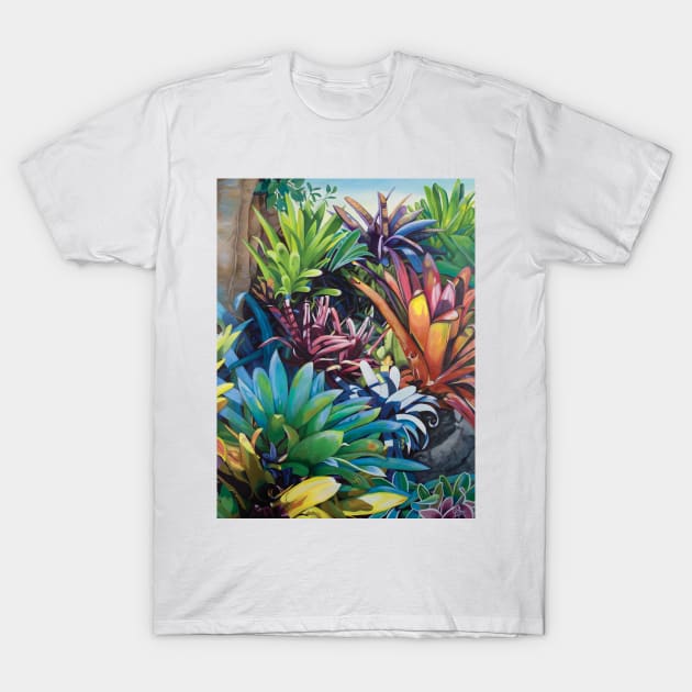 Bromeliad Oasis 2 T-Shirt by artbyelly